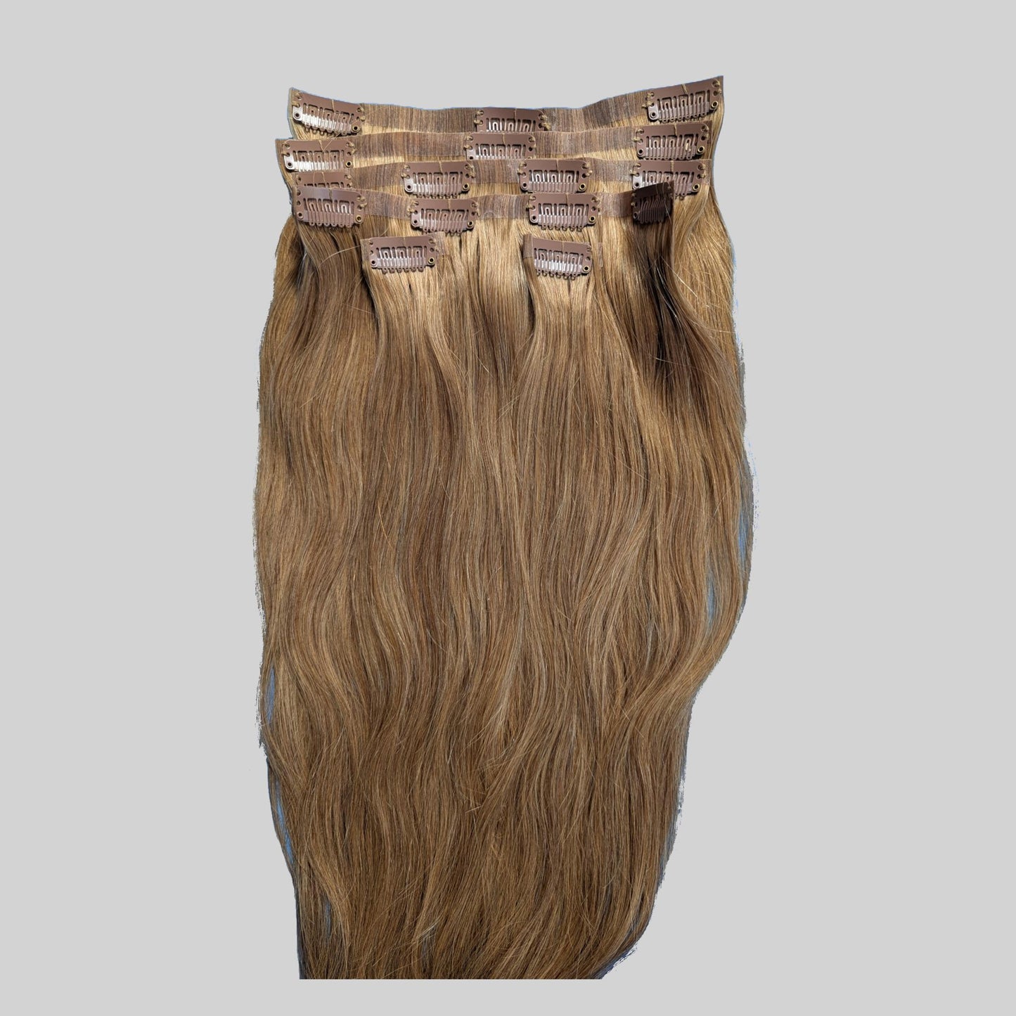 Plaukų tresai šviesios pelenų rudos spalvos, nr. 12