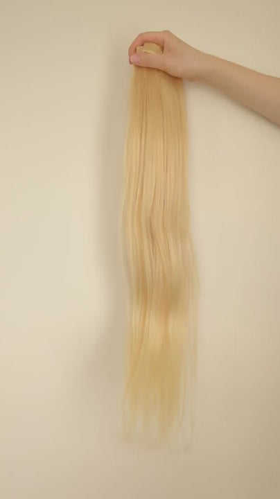 Plaukų tresai šviesios blondinės spalvos, nr. 613